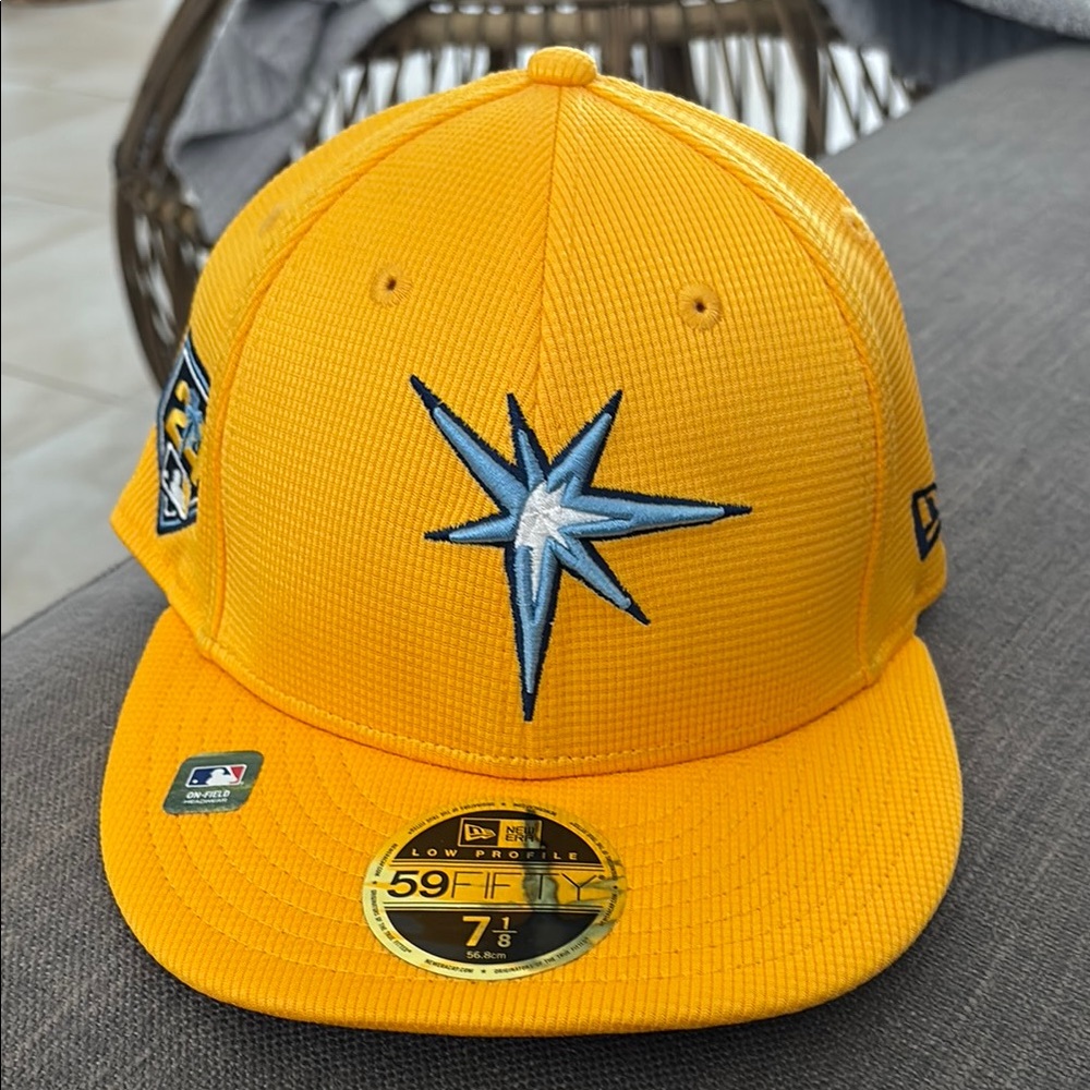 New Era Kids Yellow Tampa Bay Rays Baseball Cap